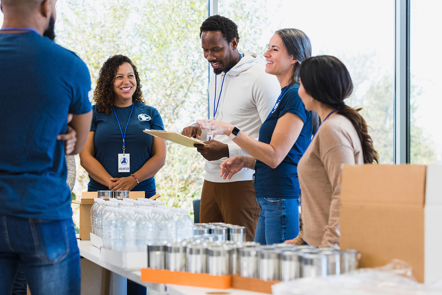 people at a business convention